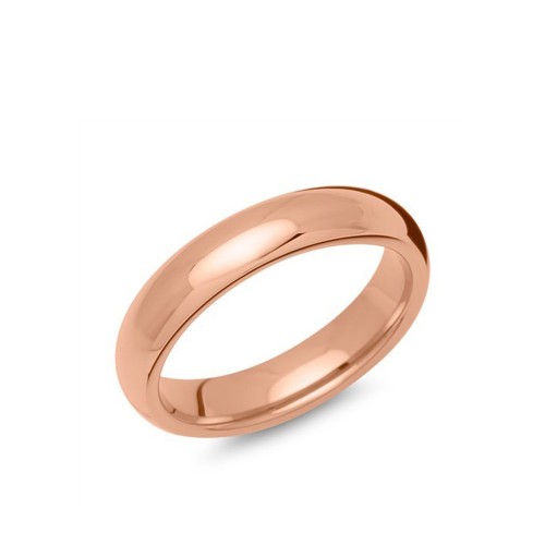 Herren Edelstahlring rosévergoldet, 5mm