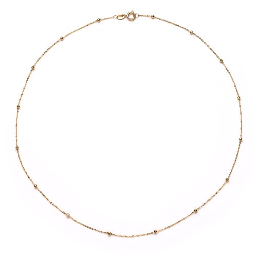 18K Echtgold-Halskette