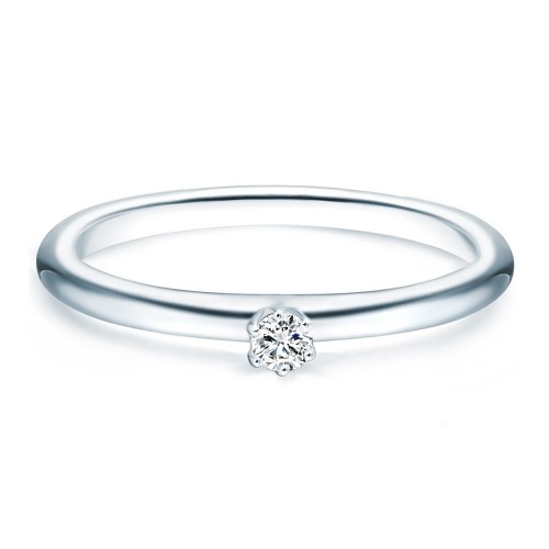 Pauline - Verlobungsring mit Zirkonia (925 Sterlingsilber)