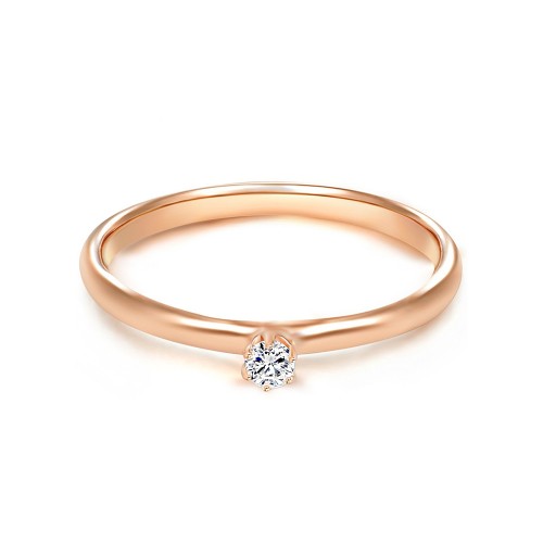 Pauline Rosé - Verlobungsring mit Zirkonia (925 Sterlingsilber)