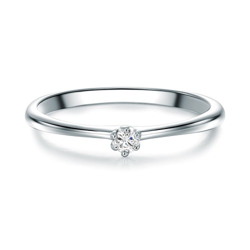 Solitärring Milena - 925 Sterlingsilber Zirkonia