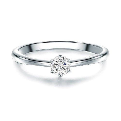 Solitärring Merle - 925 Sterlingsilber Zirkonia