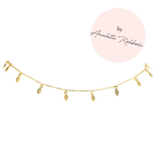 Choker mit Blättern by Anahita Rehbein 