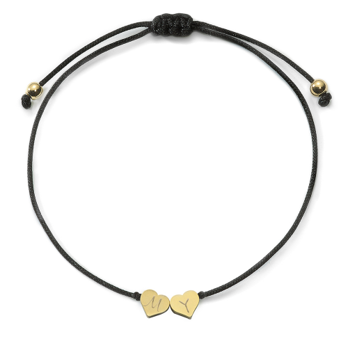 Herz-Armband mit gravierbaren Herzen
