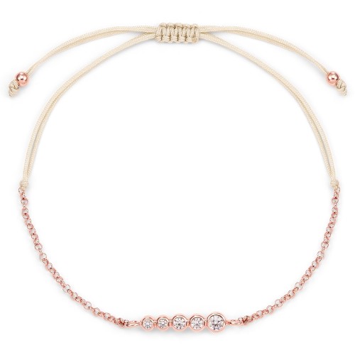 Stoffarmband Variance - 925 Sterlingsilber