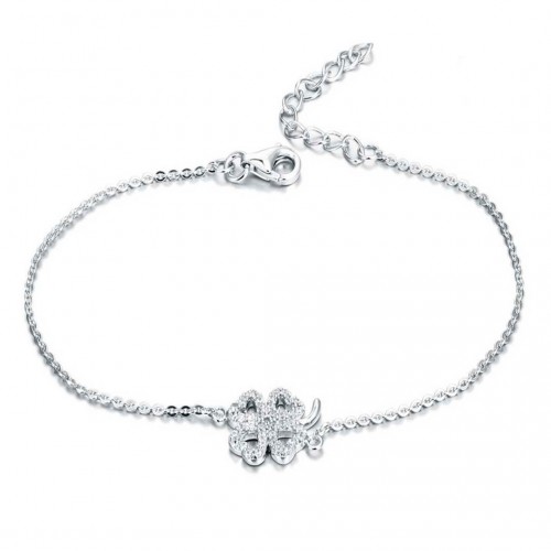 Kleeblatt Armband - 925 Sterlingsilber