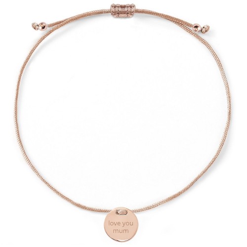 Armband - love you mum - Rückseitengravur möglich 