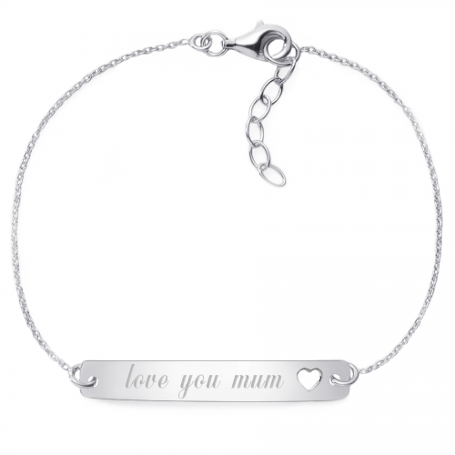 Armband "love you mum" - 925 Sterlingsilber