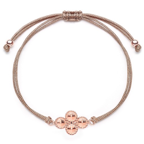 Stoffarmband mit  925 Sterlingsilber