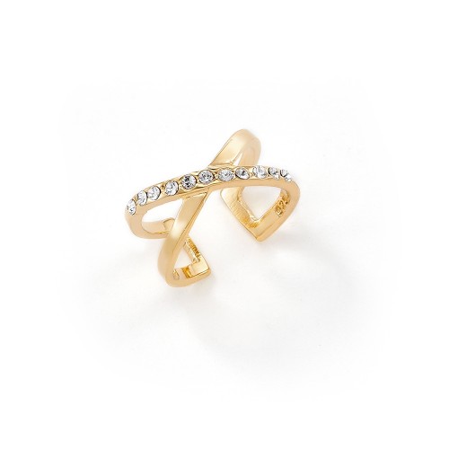 Earcuff Glam mit Zirkonia  | einzeln - 925 Sterlingsilber