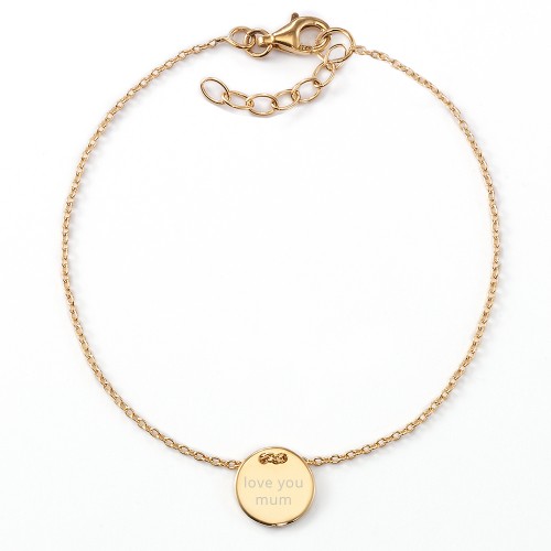 Gravur-Armband "Love You Mum" - individuell gravierbar, 925 Sterlingsilber