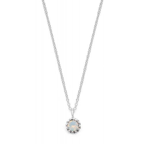 Halskette Opal - 925 Sterlingsilber