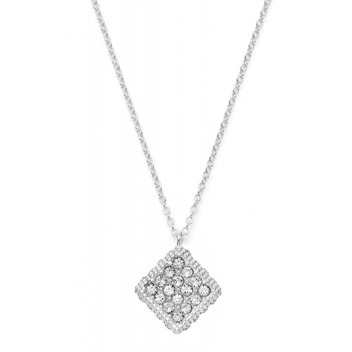 Halskette Rhombus mit Zirkonia - 925 Sterlingsilber