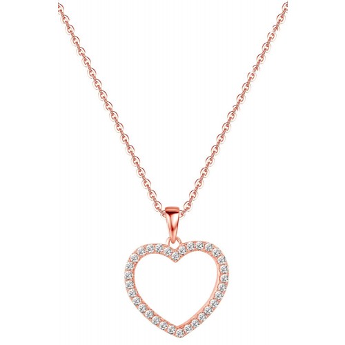 Big Heart Halskette - 925 Sterlingsilber
