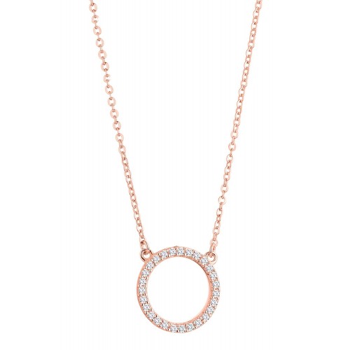 Halskette Kreis  "Sparkling Circle" - 925 Sterlingsilber