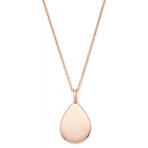 Gravierbare Tropfen-Halskette Teardrop - 925 Sterlingsilber