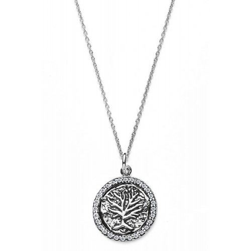 Münzkette Baum - 925 Sterlingsilber