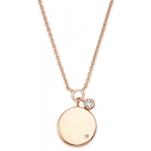Gravurkette Circle of Love mit Zirkonia - 925 Sterlingsilber