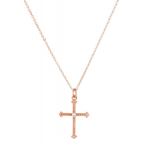 Kreuz - Halskette "sparkling Cross" 925 Sterlingsilber
