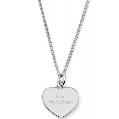 Herzkette - Little Heart -  individuell gravierbar-925 Sterlingsilber