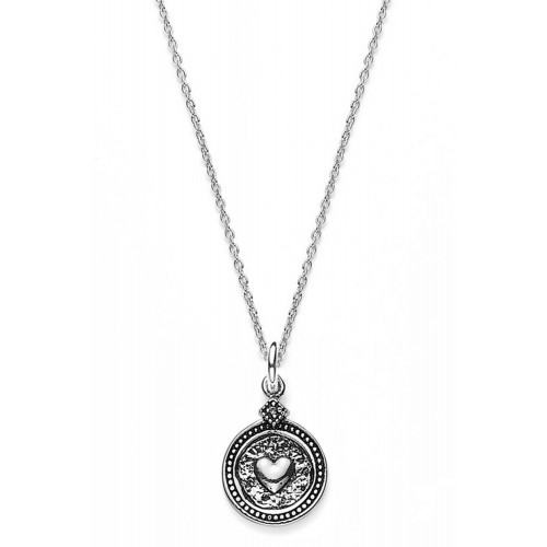 Münzkette Herz - 925 Sterlingsilber