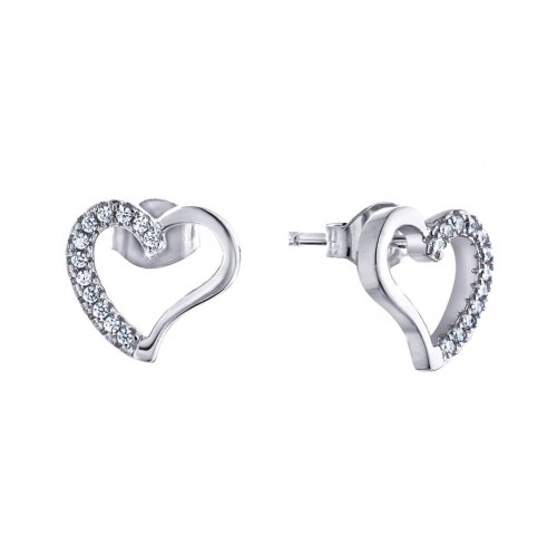 Herzohrstecker - 925 Sterlingsilber