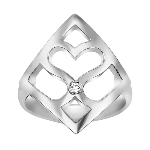 Ring Weißgold Herzenssache by schmuckladen.de