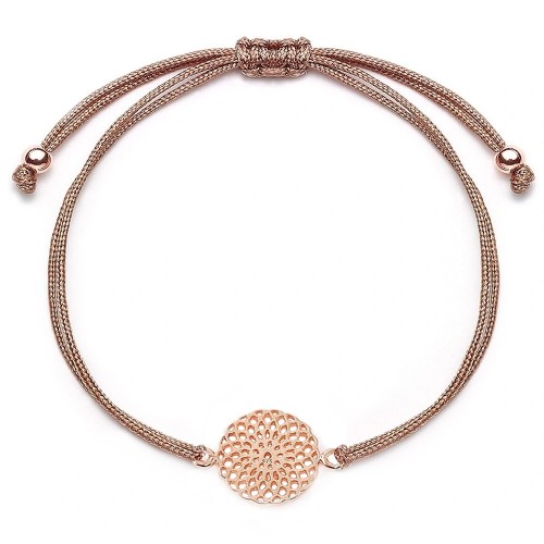 Stoffarmband Floral Love - 925 Sterlingsilber