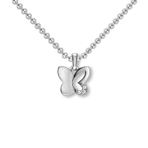 AMOONIC Schmetterlingskette "Little Butterfly" Schmetterling - Kinder-Schmuck 