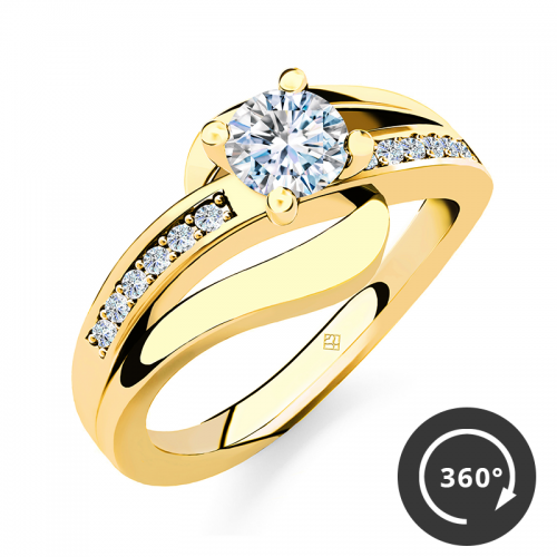 Verlobungsring "Infinity Elegance" – Gold