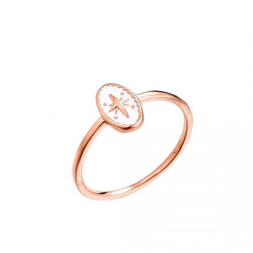 Ring Star Compass - 925 Sterlingsilber