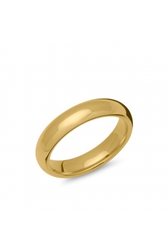 Herren Edelstahlring vergoldet, 5mm