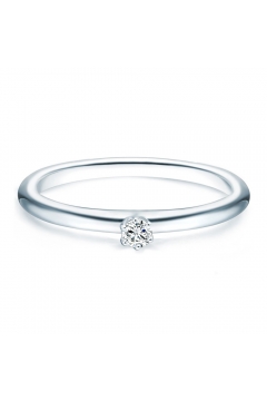 Pauline - Verlobungsring mit Zirkonia (925 Sterlingsilber)