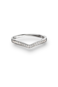 Ring mit Zirkonia besetzt