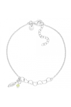 Herzarmband Federleichte Liebe mit Zirkonia - 925 Sterlingsilber