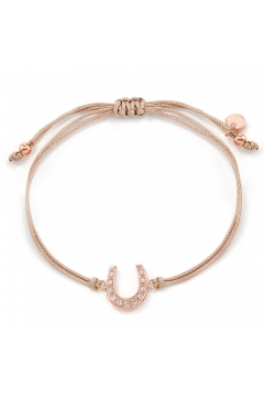 Glücksbringer-Armband Hufeisen mit Zirkonia - 925 Sterlingsilber