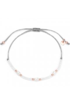 Stoffarmband Vibrant - 925 Sterlingsilber