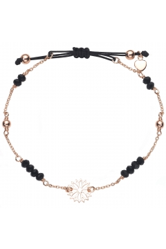 Armband "Black Flower" - 925 Sterlingsilber