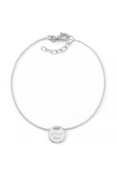 Armband "go for your dreams" mit Rückseitengravur | 925 Sterlingsilber