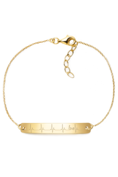 Armband Herzschlag "Love" - 925 Sterlingsilber