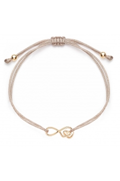 Stoffarmband "für immer Liebe" - 925 Sterlingsilber