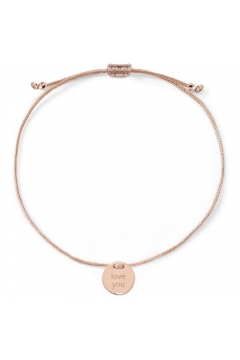 Armband "love you" mit Rückseitengravur - 925 Sterlingsilber