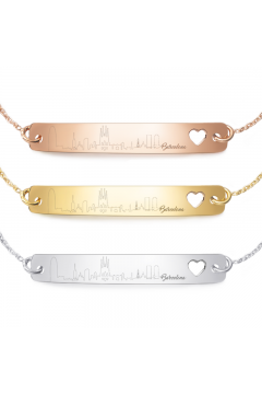 Armband mit Silhouette "Deiner Stadt" | 925 Sterlingsilber