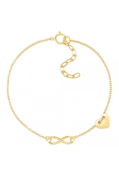 Armband Endless Love - Unendlichkeit mit Herz
