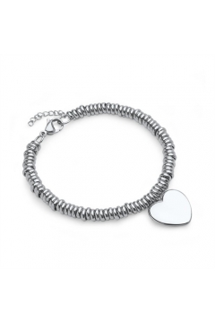 Herz-Armband aus Edelstahl
