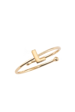 Ring mit Buchstabe "L"