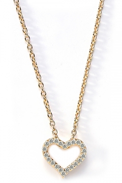 Herz-Choker Touch of Love mit Zirkonia by Ellen Eiselin - 925 Sterlingsilber