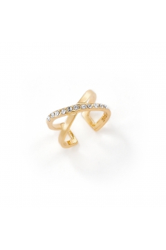 Earcuff Glam mit Zirkonia  | einzeln - 925 Sterlingsilber