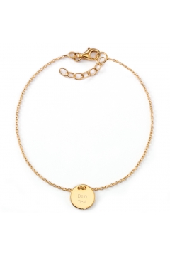 Gravur-Armband mit Plättchen | 585 Echtgold