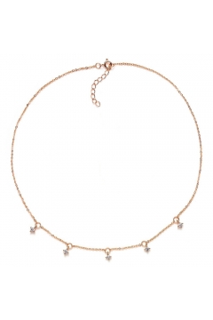 Choker - Halskette Attraction mit Zirkonia - 925 Sterlingsilber